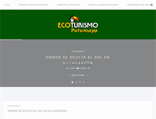 Tablet Screenshot of ecoturismoputumayo.com